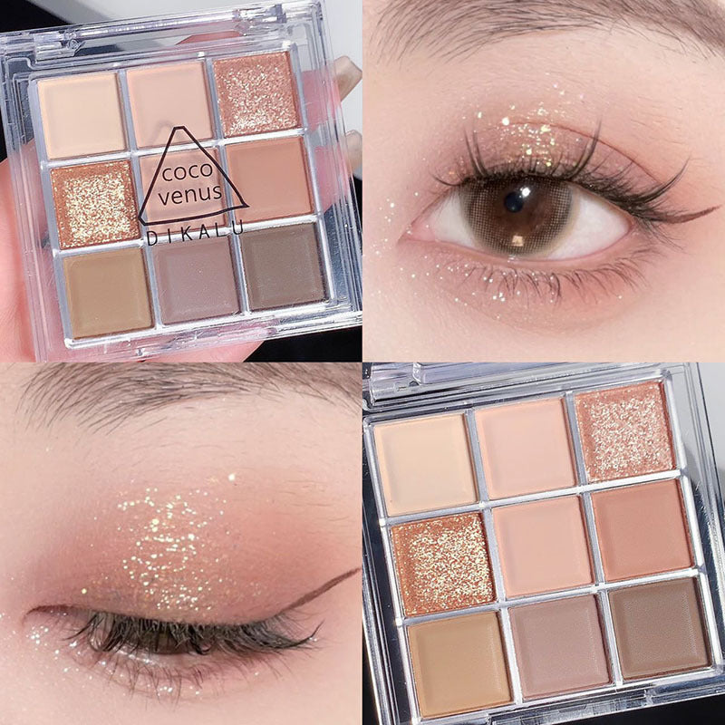 DIKALU Sunset Glow Nine-Color Eyeshadow Palette