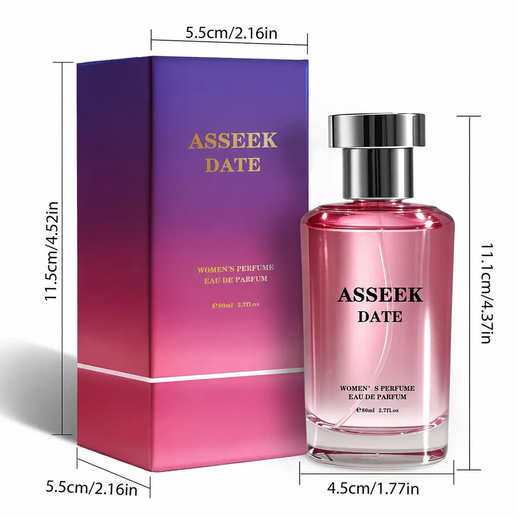 ASSEEK DATE Long-Lasting Eau De Perfume - 80ml Vanilla Gourmet (Caramel Vanilla Flavor) - Perfect for Back to School